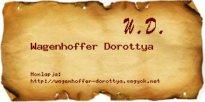 Wagenhoffer Dorottya névjegykártya