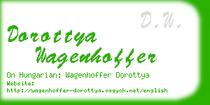 dorottya wagenhoffer business card